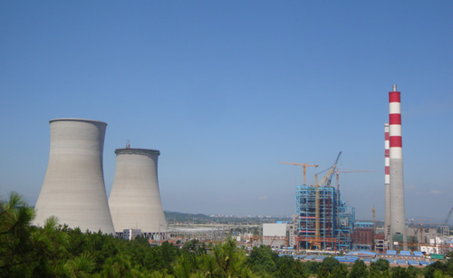 華能井岡山電廠(chǎng)二期擴建工地