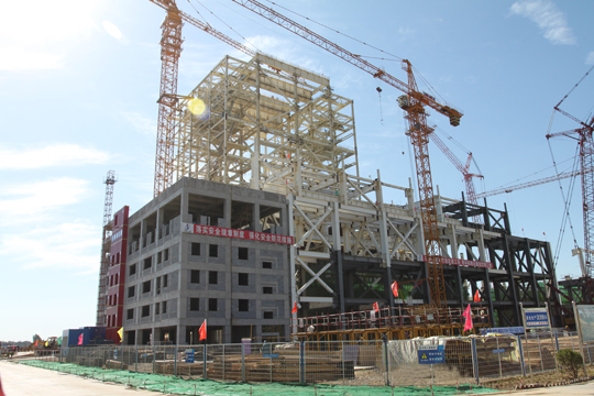 正在建設中的龍豐電廠(chǎng)